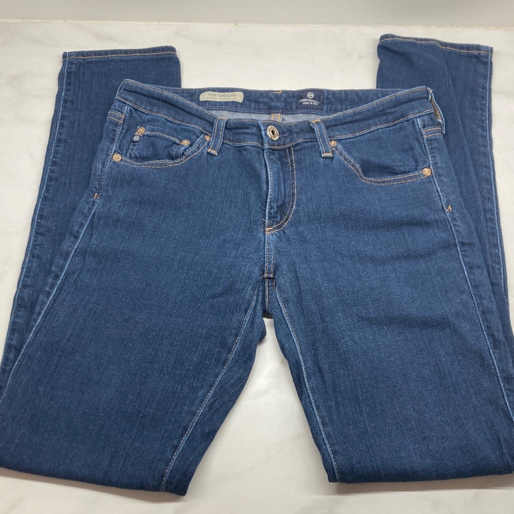 AG Adriano Goldschmied Dark Blue Skinny Leg Jeans